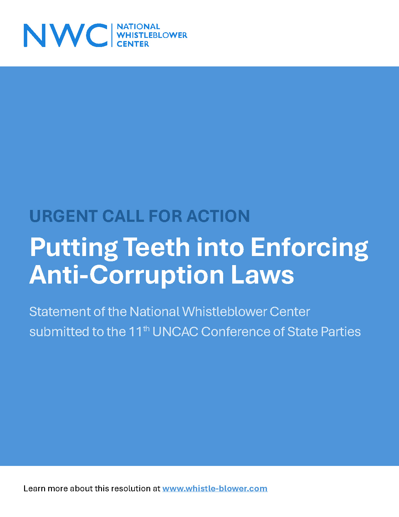 National Whistleblower Center UNCAC Statement_Page_1